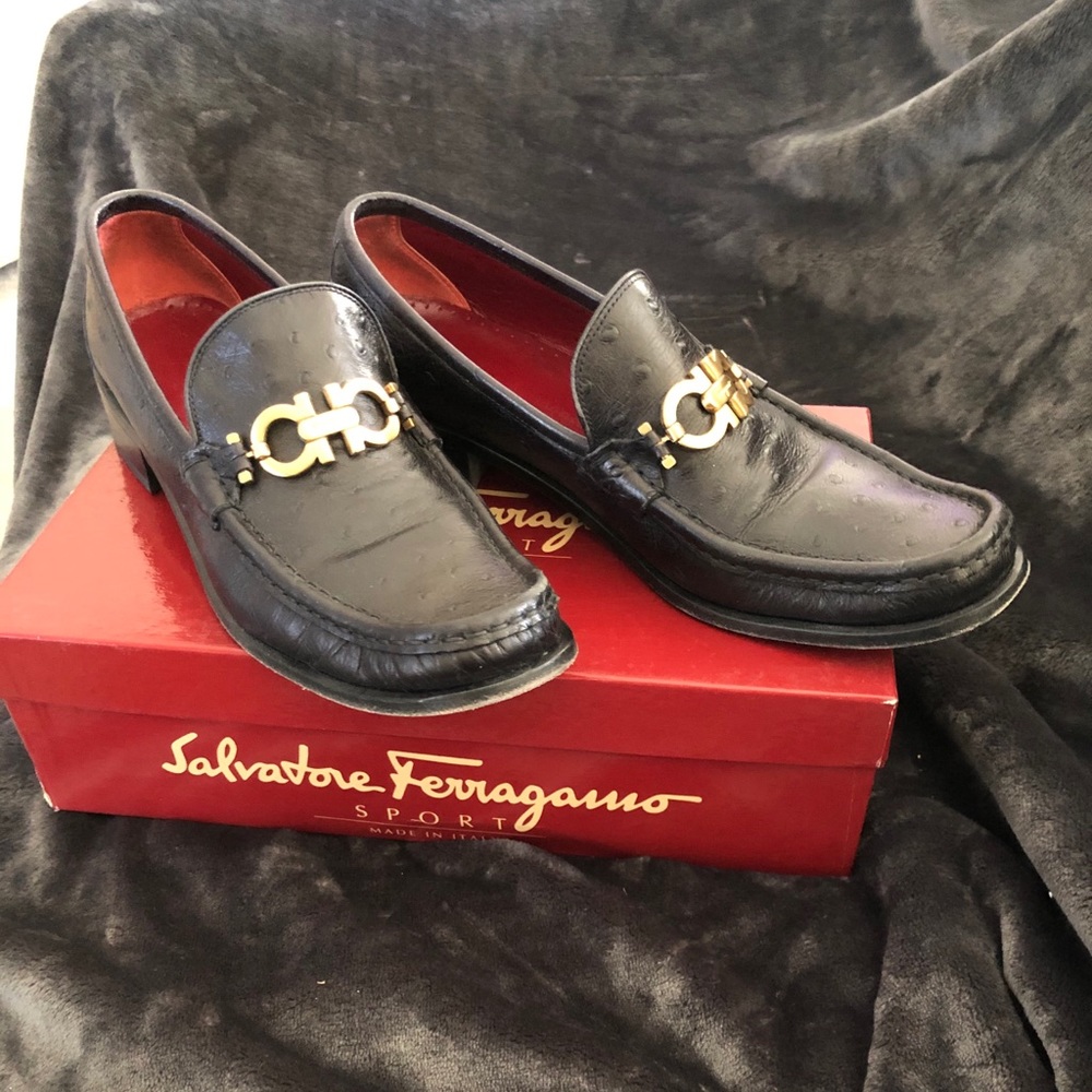 Salvatore Ferragamo Black Moccasin